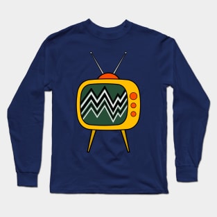 Retro Tv Vintage Tube Television 70s 80s Long Sleeve T-Shirt